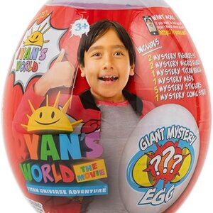 Brand New Ryan's World Giant Mystery Egg Big Huge Titan Universe Adventure Movie